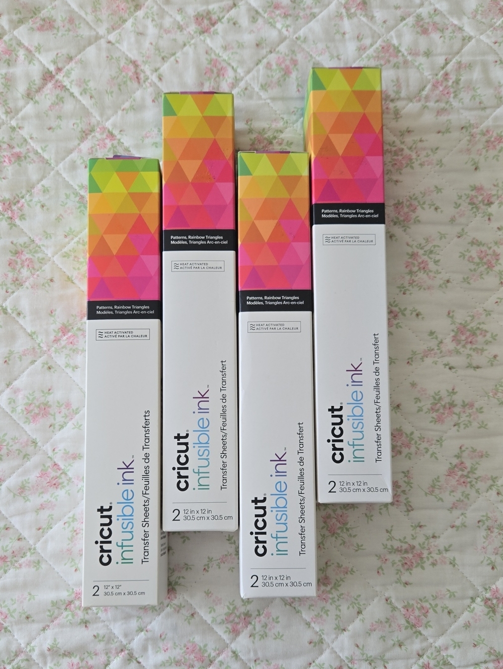 NIB BUNDLE OF 4 Cricut infusible ink patterns transfer sheets